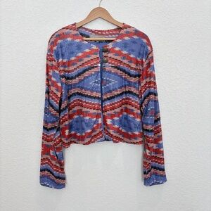 Double D Ranch Sierra Bonita Serape Sequin Western Jacket Medium
